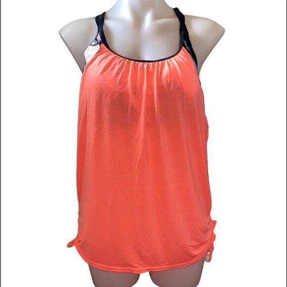 🏖🔥 Zeroxposur swim tank/sport bra New sz XXlarge - Picture 2 of 6